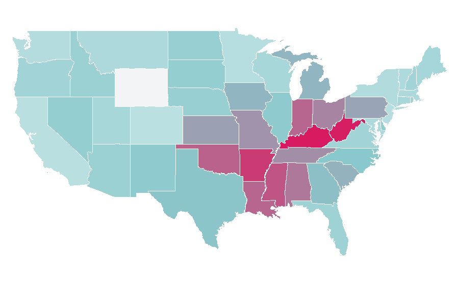 Affinity by region — PlayStation 2, United States