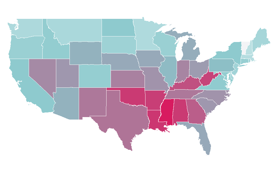 Afinidad por región — PlayStation, Estados Unidos