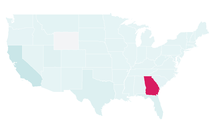 Affinity by region — Plaza Las Américas, United States