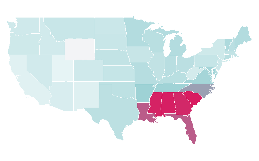 Affinity by region — Plies (rapper), United States