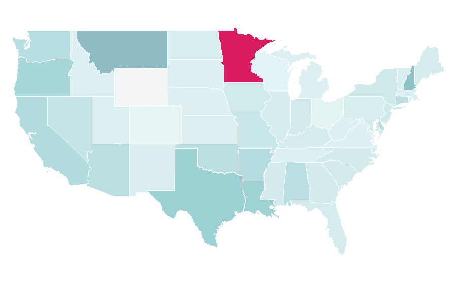 Affinity by region — Plush, United States