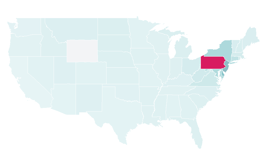 Affinity by region — Pocono Mountains, United States