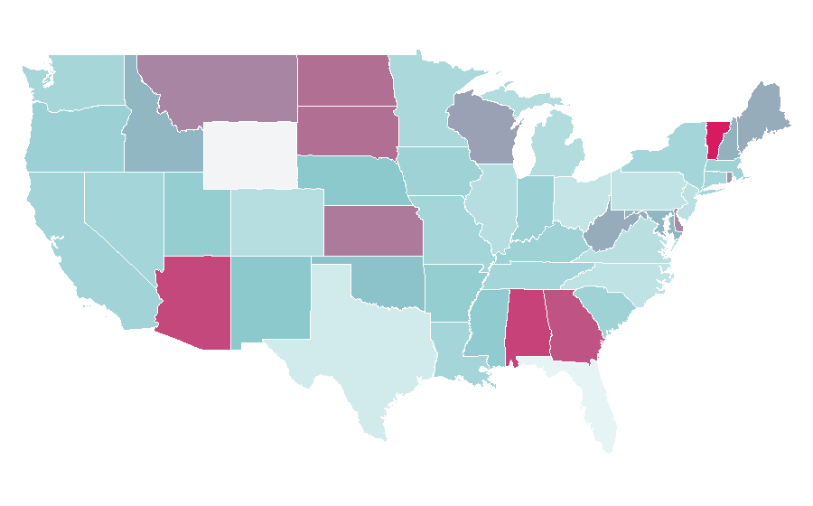 Affinity by region — Point and click, United States