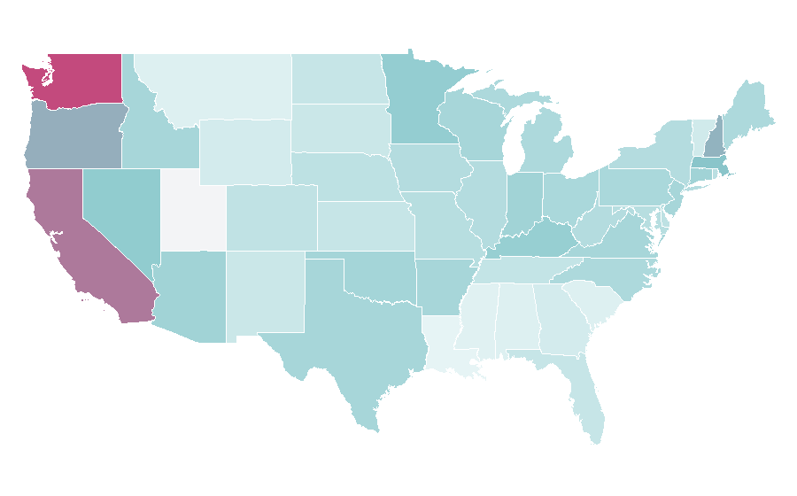 Affinity by region — Pokémon TCG Pocket, United States