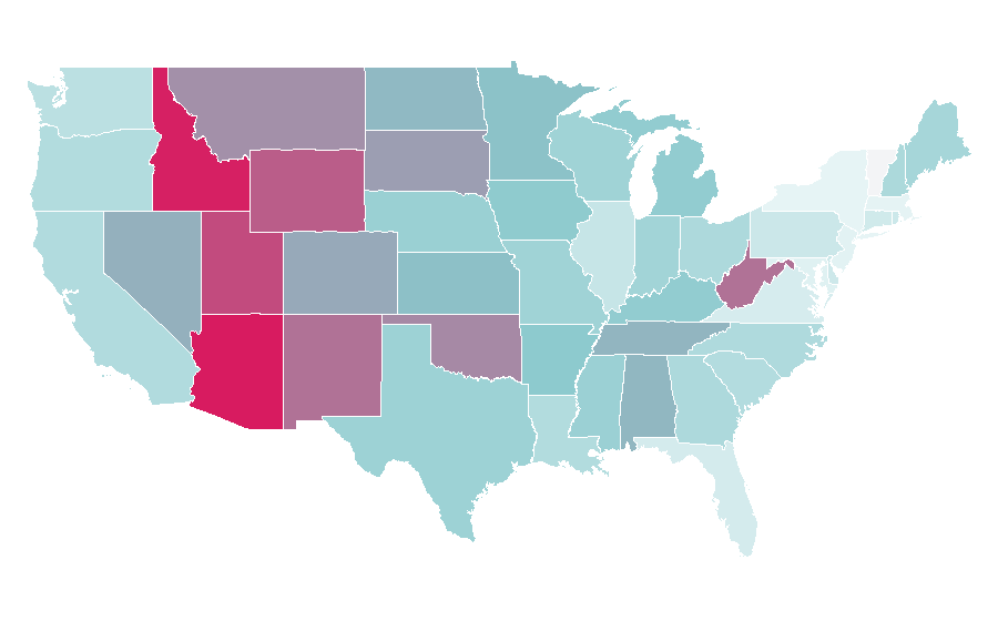 Affinity by region — Polaris RZR, United States