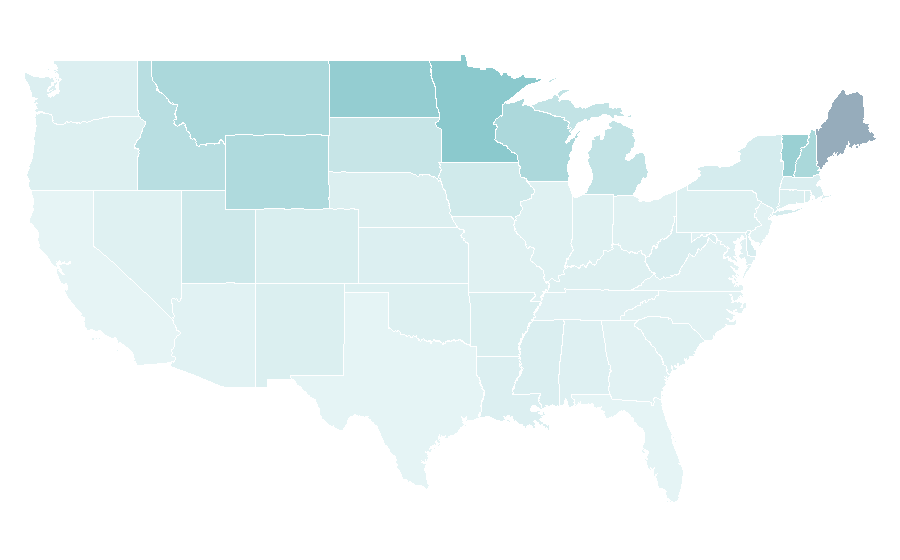 Affinity by region — Polaris Snowmobiles, United States