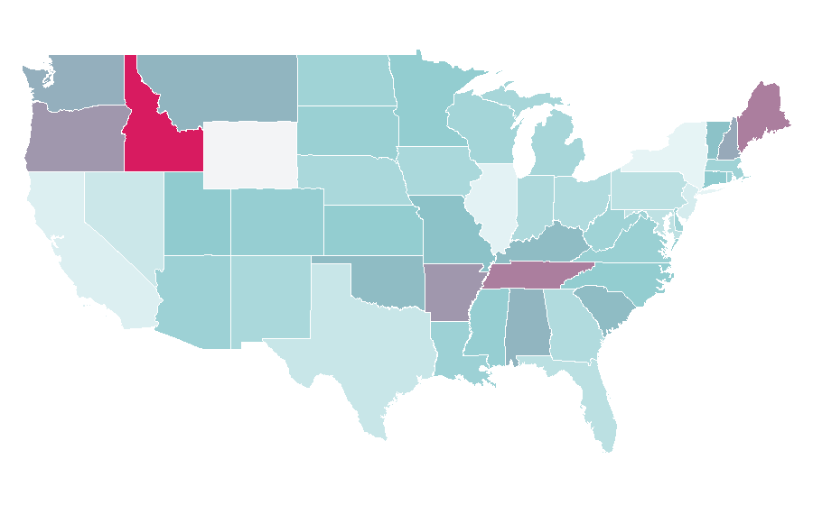 Affinity by region — Poldark (2015 TV series), United States