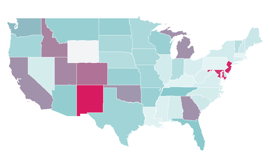 Affinity by region — Polished concrete, United States