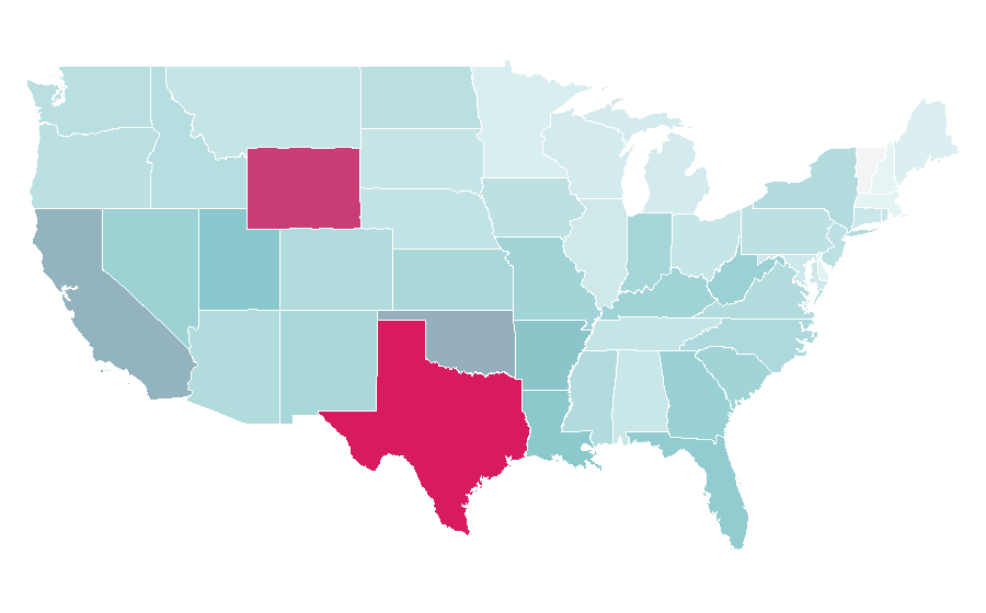 Affinity by region — Pop art, United States