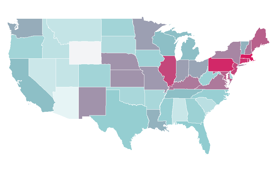 Affinity by region — Pope, United States