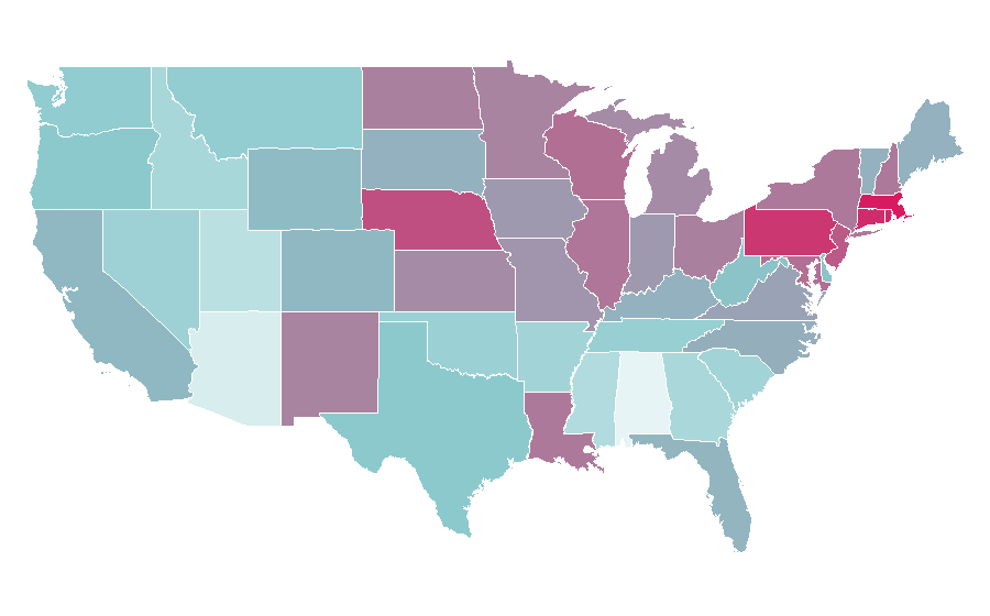 Affinity by region — Pope Francis, United States