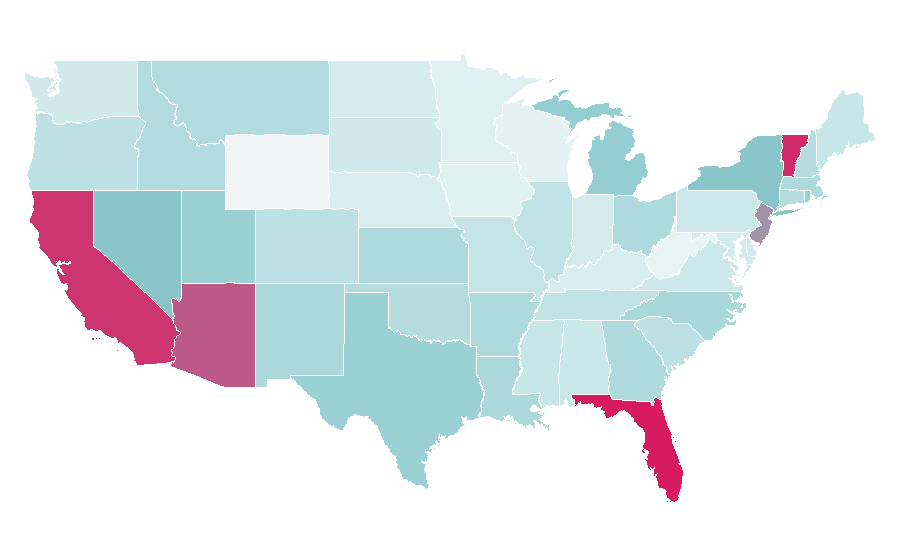 Affinity by region — Porcelain tile, United States