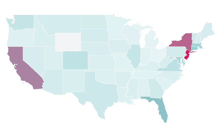 Affinität nach Region — Porcelanosa, USA
