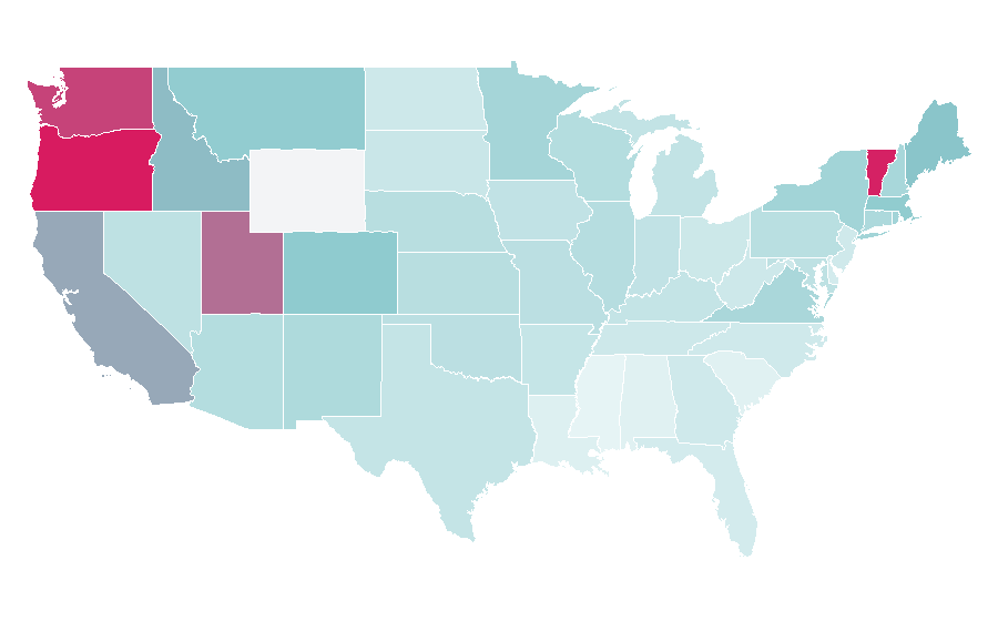 Affinity by region — Porco Rosso, United States