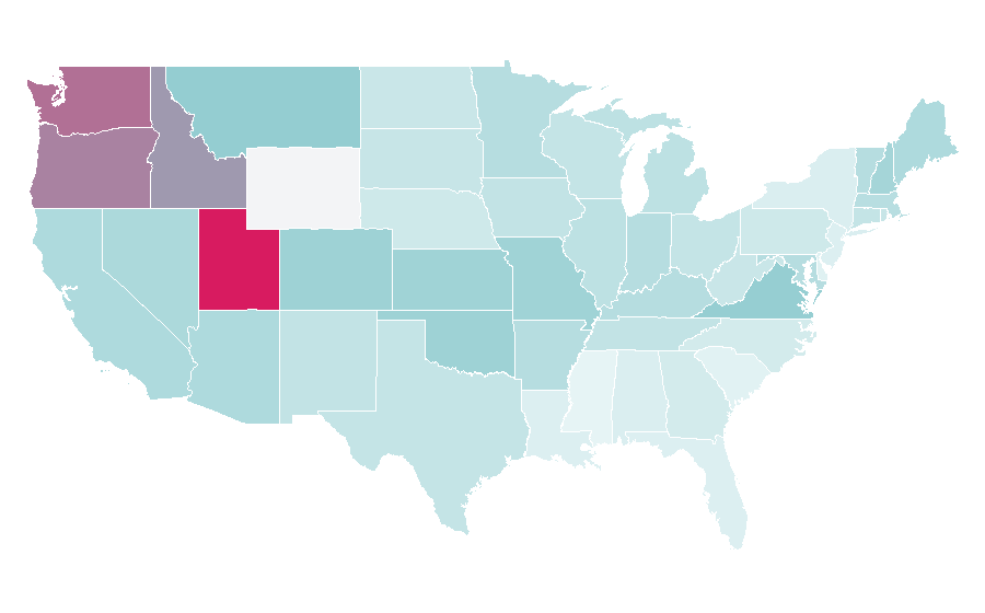 Affinity by region — Portal 2, United States