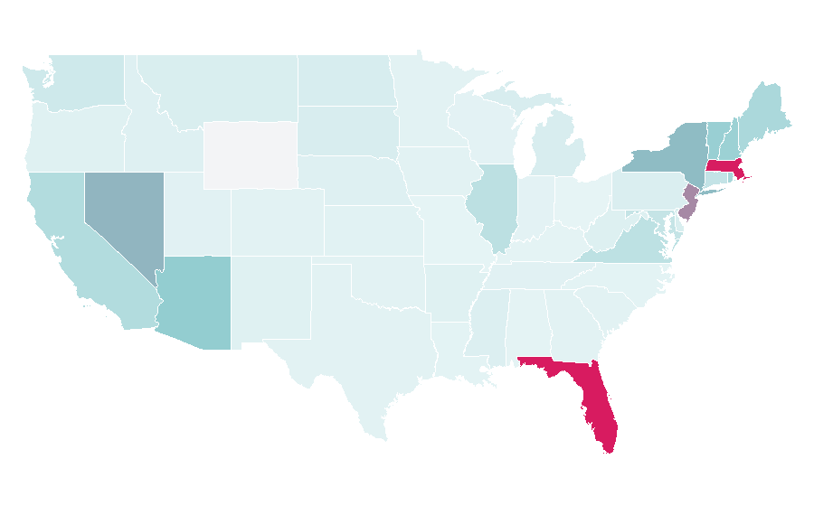 Affinity by region — Porter Airlines, United States