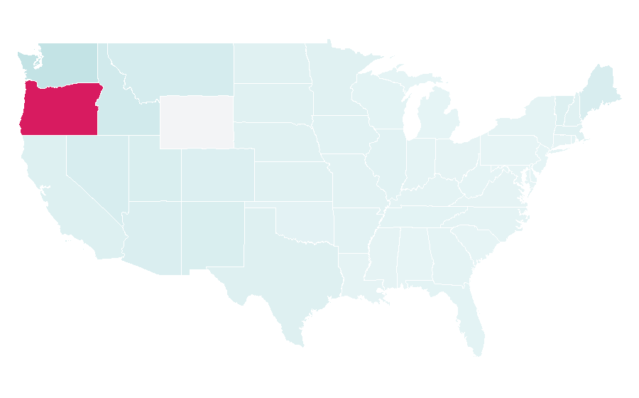 Affinité par région — Portland, Oregon, États-Unis