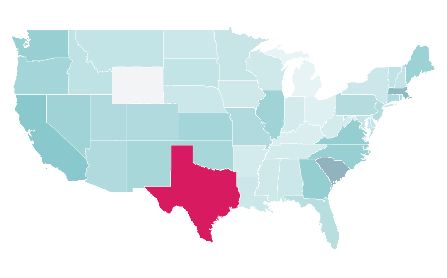 Affinity by region — Portuguese language, United States