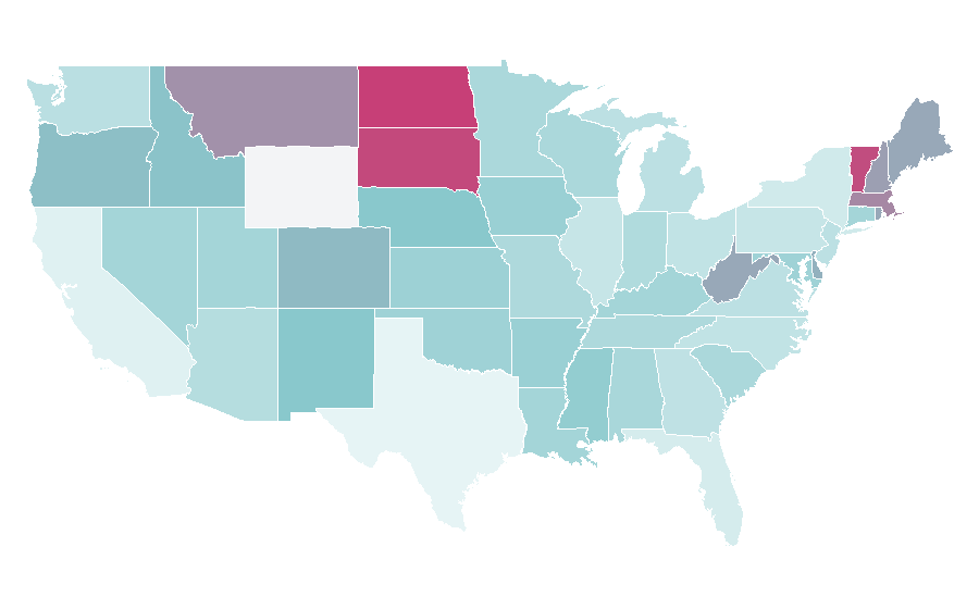 Affinity by region — Positive youth development, United States