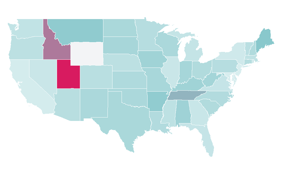 Affinity by region — Post Malone, United States