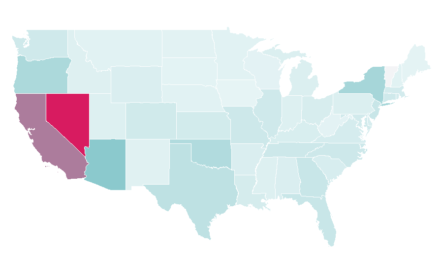 Affinity by region — Postmates, United States
