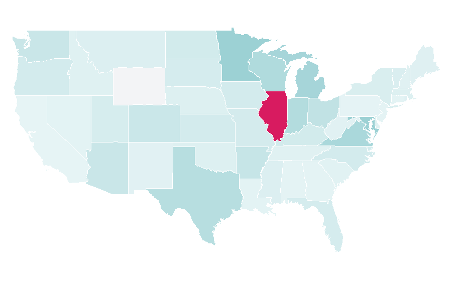 Afinidad por región — Potbelly, Estados Unidos