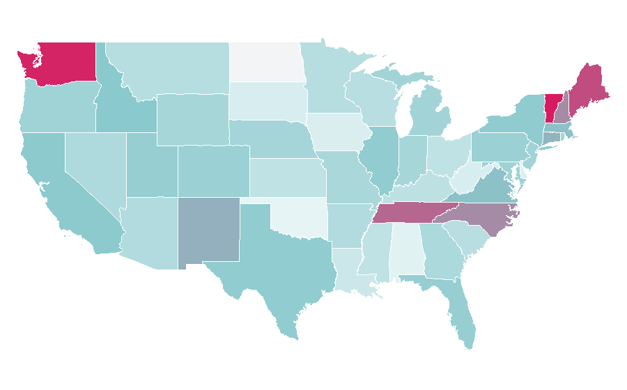 Affinität nach Region — Pottery, USA