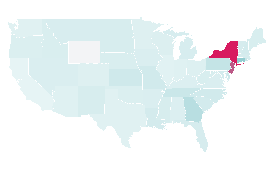 Affinity by region — Power 105.1 FM, United States