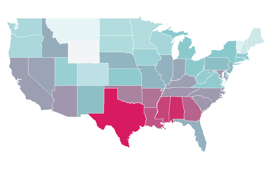 Affinity by region — Power Rangers, United States