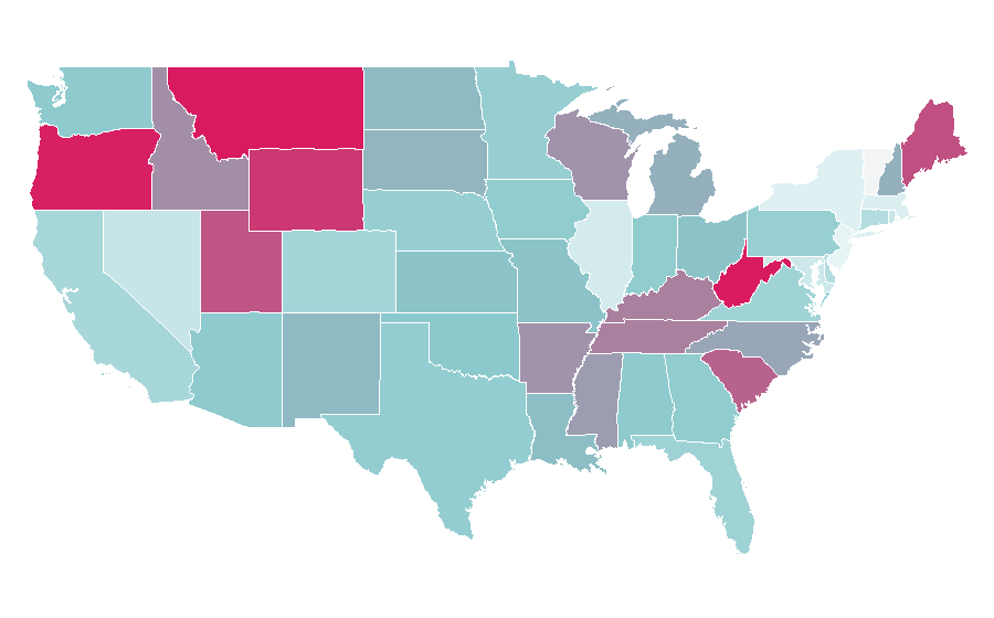 Affinity by region — Power station, United States