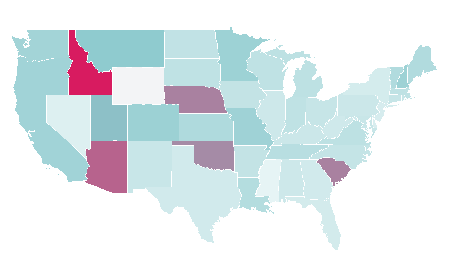 Affinity by region — PragerU, United States