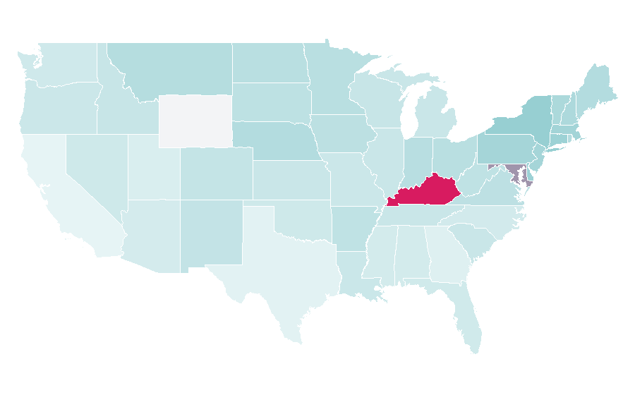 Affinity by region — Preakness Stakes, United States