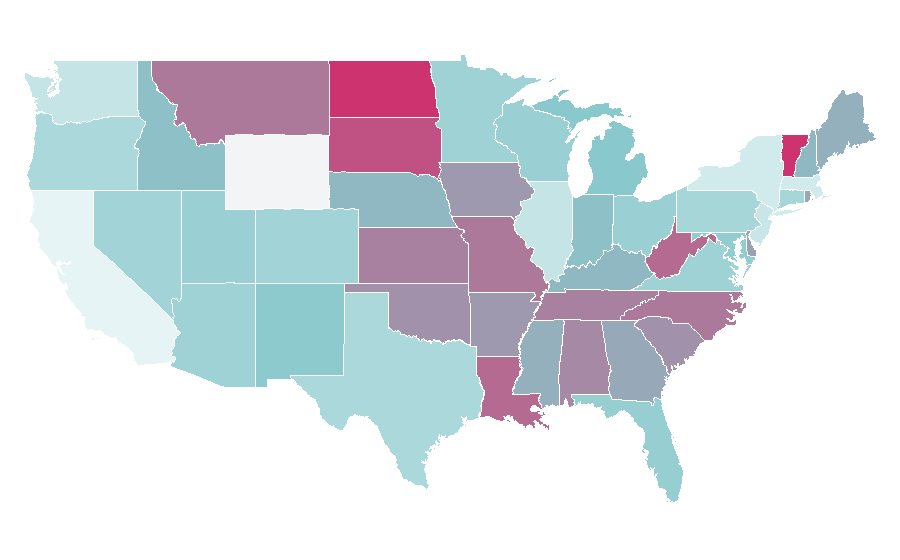 Affinity by region — Prepackaged meal, United States