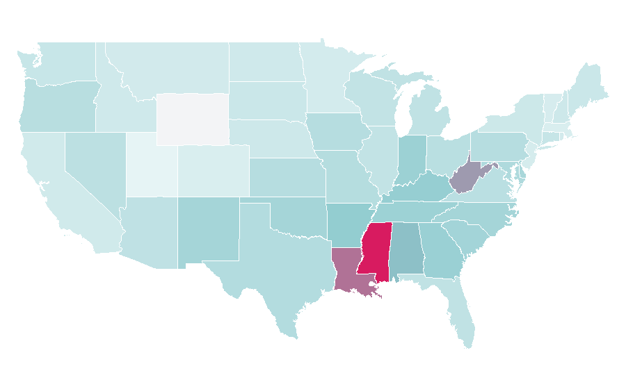Affinity by region — Prepaid mobile phone, United States