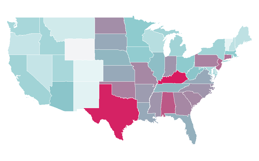 Affinity by region — Preppy, United States