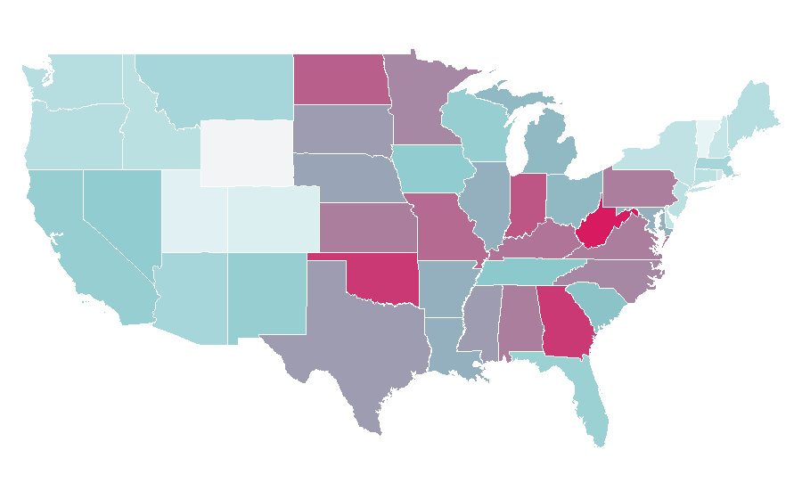 Affinity by region — President, United States
