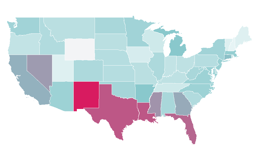 Affinity by region — Pressure cooking, United States