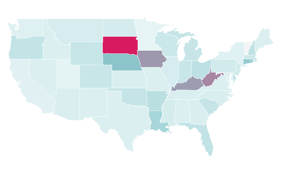 Affinity by region — Pretty Nails, United States