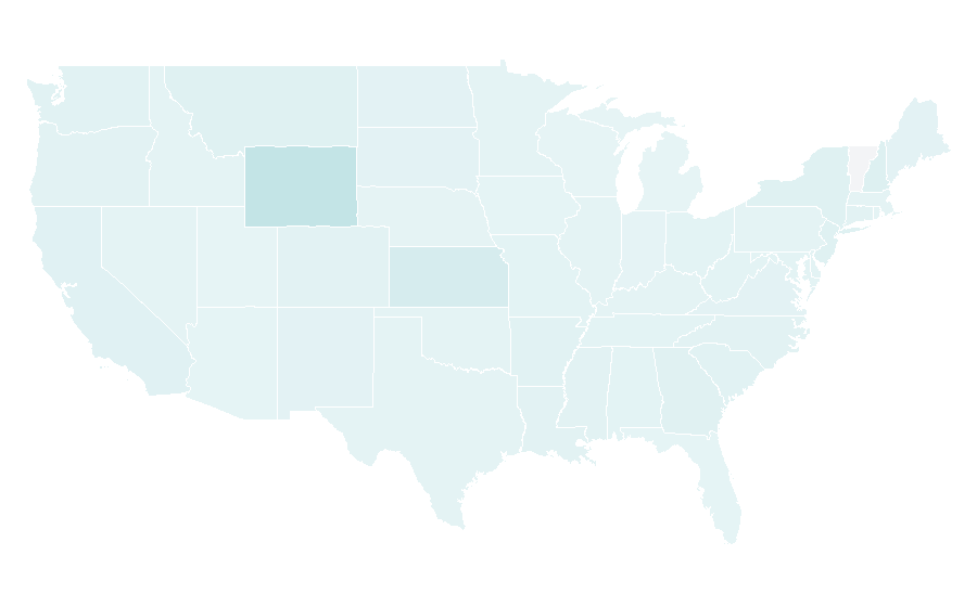 Afinidad por región — Primary school, Estados Unidos