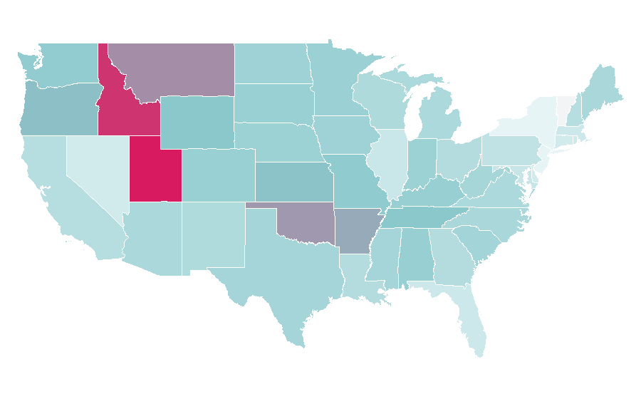 Affinity by region — Prince Caspian, United States
