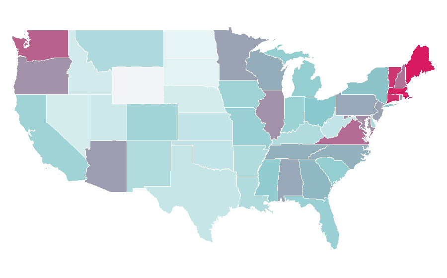 Affinity by region — Prince Harry, United States