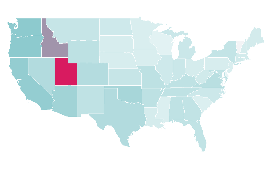 Affinity by region — Prince of Persia, United States