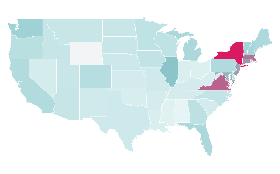 Affinity by region — Pristina, United States