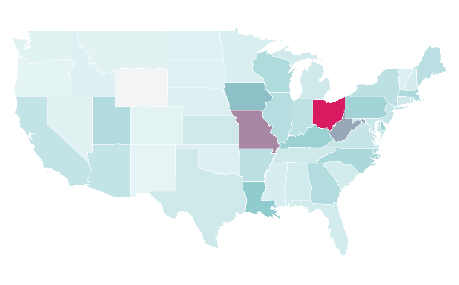Affinity by region — Procter & Gamble, United States