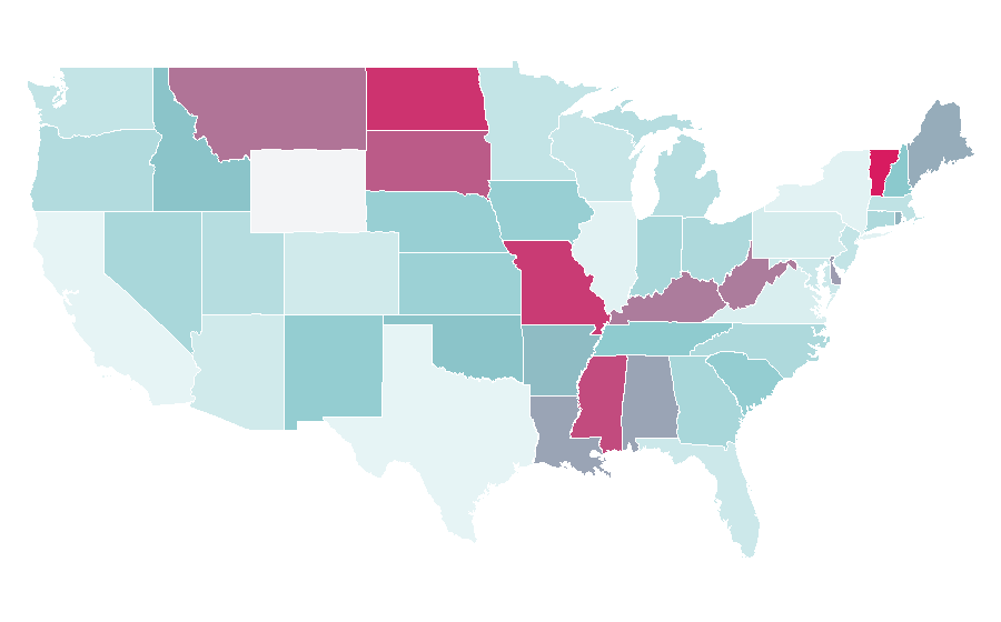 Affinity by region — Product sample, United States