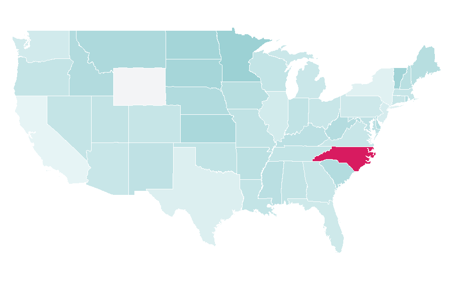 Affinity by region — Professional golf tours, United States