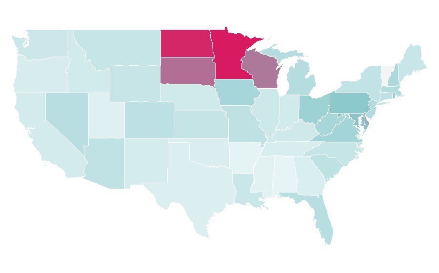 Affinity by region — Profootballtalk.com, United States