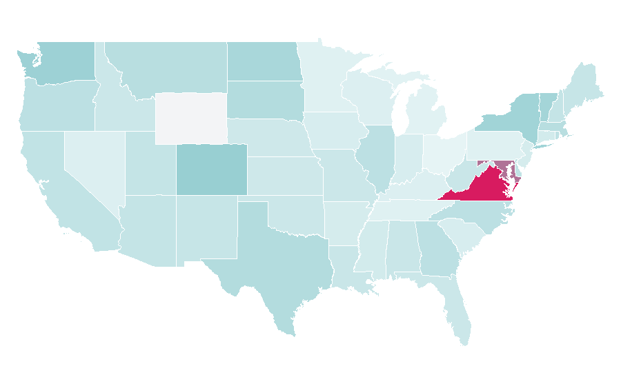 Affinity by region — Project Management Professional, United States