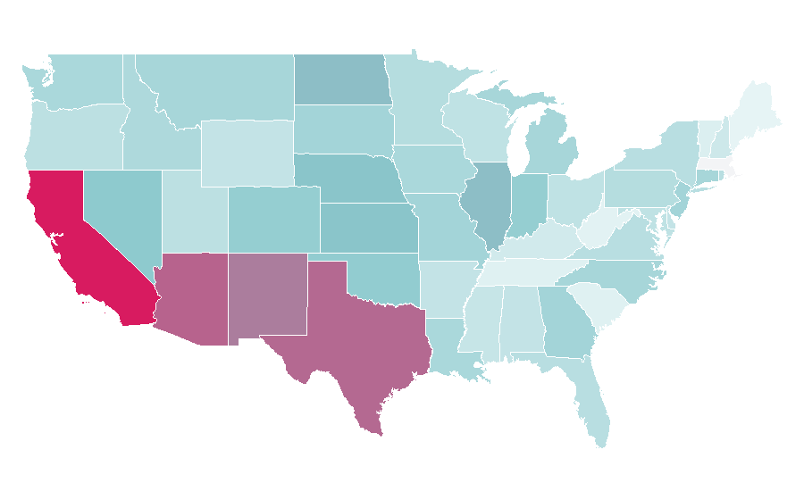 Affinity by region — Project X (2012 film), United States