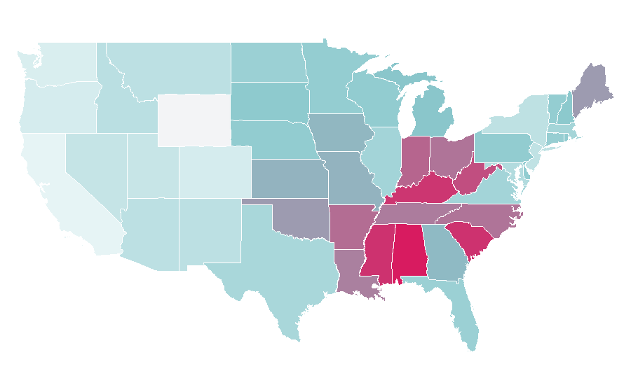 Affinity by region — Propel Fitness Water, United States